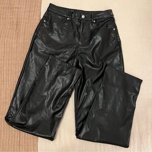 H&M | Leather Pants Black